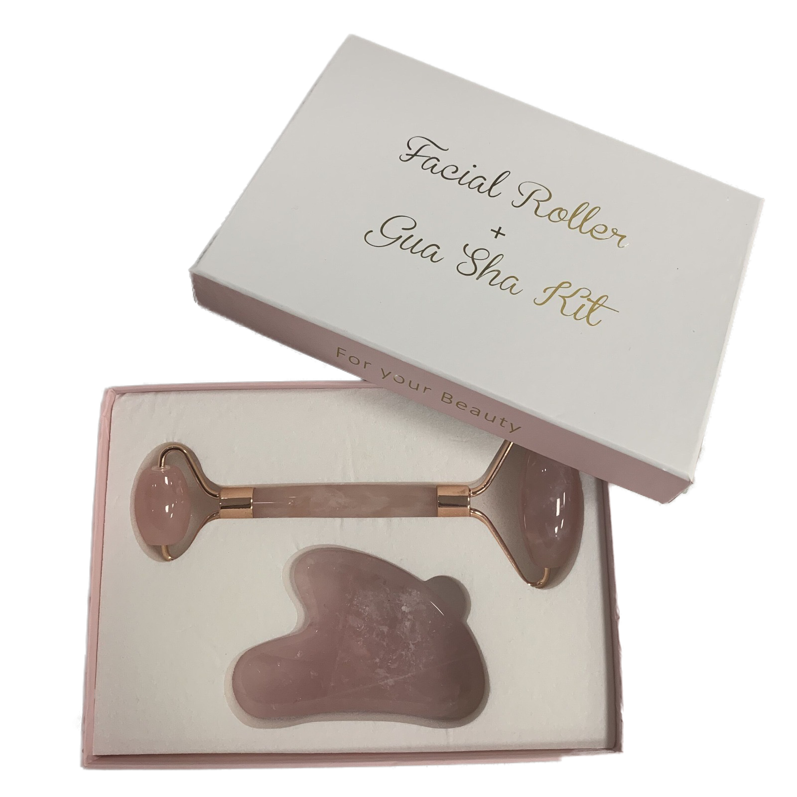 Rose Jade Face Roller and Gua Sha Kit