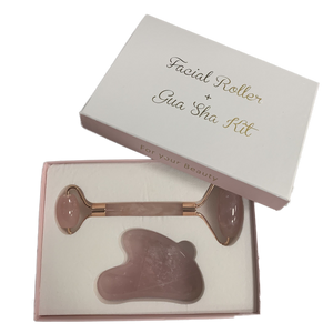 Rose Jade Face Roller and Gua Sha Kit